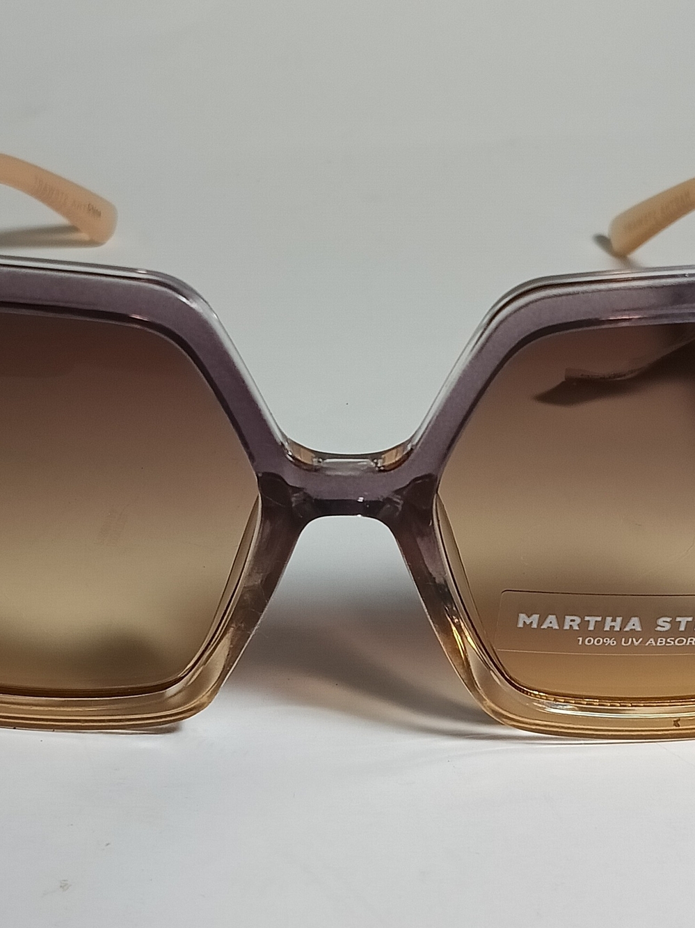 Martha Stewart Women's Fashion Sunglasses - Square Geometric Frame - 100% UV